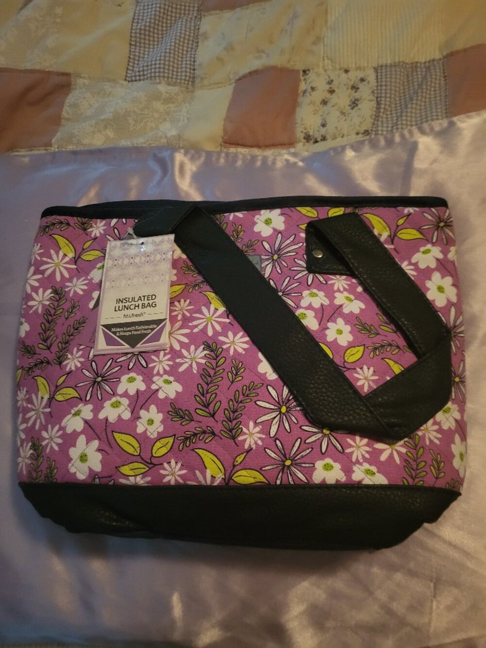 Floral Insulated Lunch Bag / Lunch Bunch Tote (New)